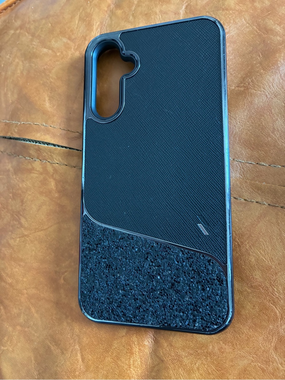 Adventure Samsung Galaxy 15 Phone Cover Black Glitter - Picture 3 of 4